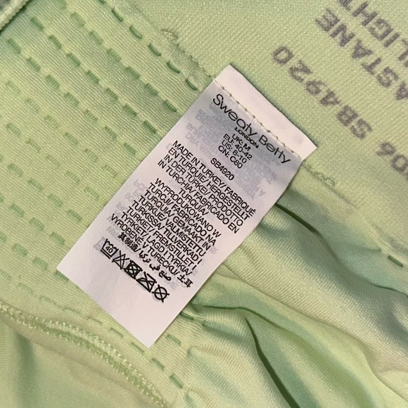 Sweaty Betty Stamina Athletic Workout Racerback Sports Bra / Utopia Green Sz M - Picture 11 of 12